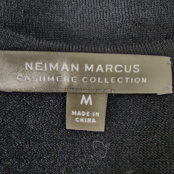 Neiman Marcus Collection Tank Top Medium Cashmere Sleeveless Pullover Black - Picture 6 of 9